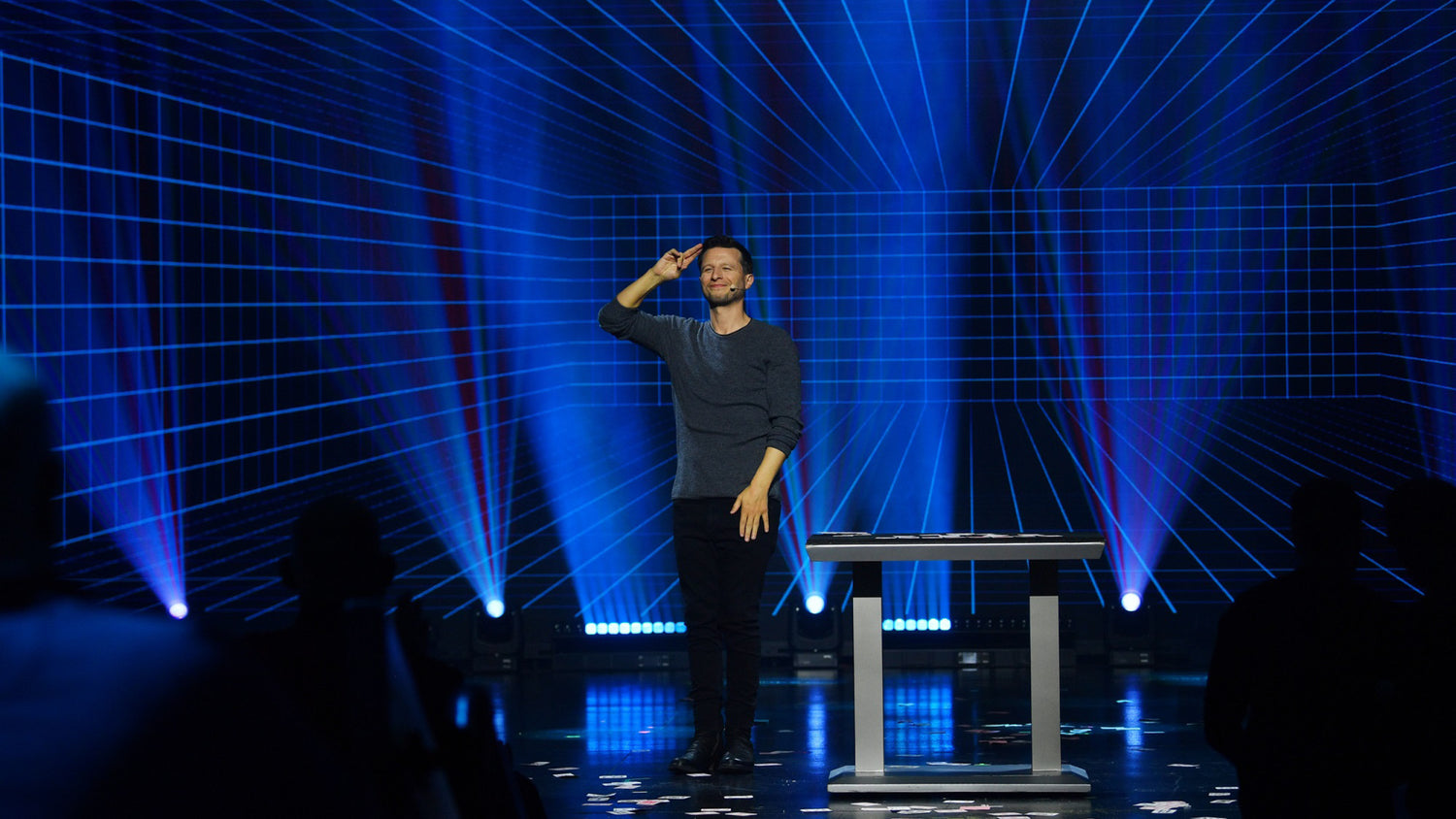 Scott Chmielewski design for Mat Franco Vegas show features Elation DARTZ