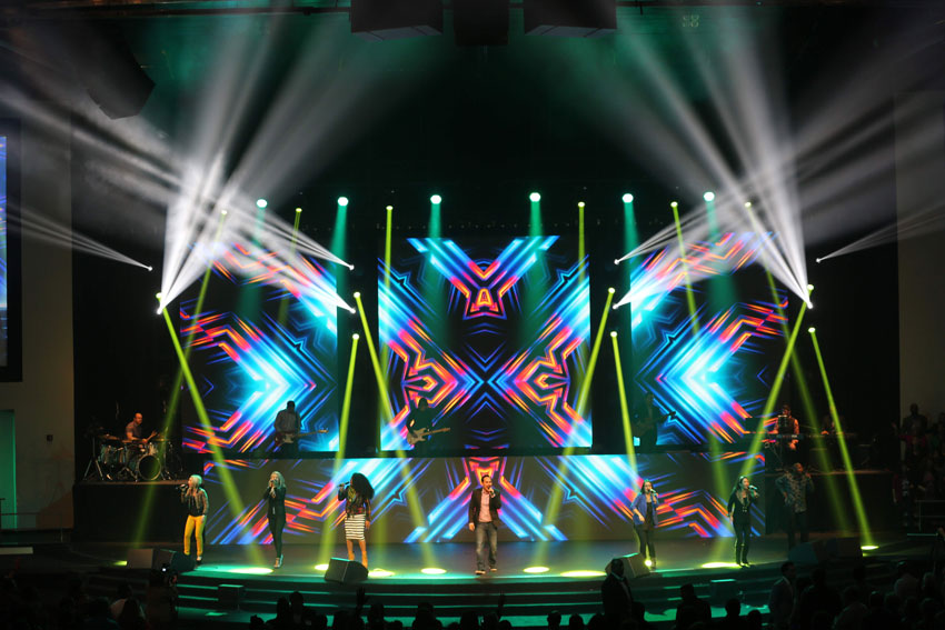 High-def Elation LED Backdrop Sets the Scene at Abundant Living Faith Center