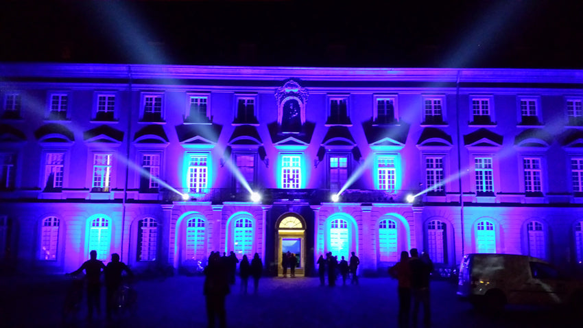 Elation Platinum Beam 5R Extreme Create Bridge of Light at “Science Night Bonn”