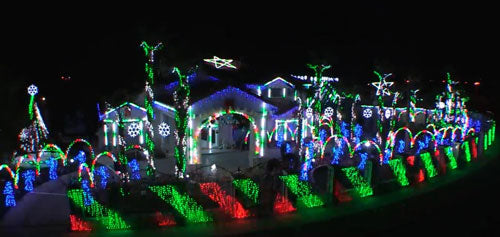 “The Great Christmas Light Fight” Winner Creates Holiday Spectacle with Elation Lighting