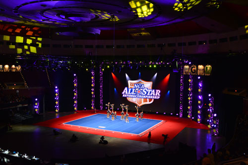 Elation Lighting and Video for National Cheerleading Association All-Star National Championship