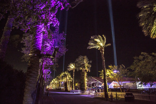 Elation Lights 2016 Coachella Tents and Festival Grounds