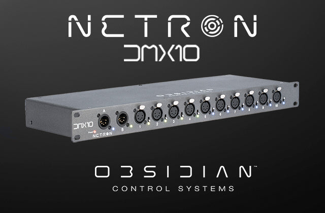 Obsidian launches affordable, flexible NETRON DMX10 AB splitters