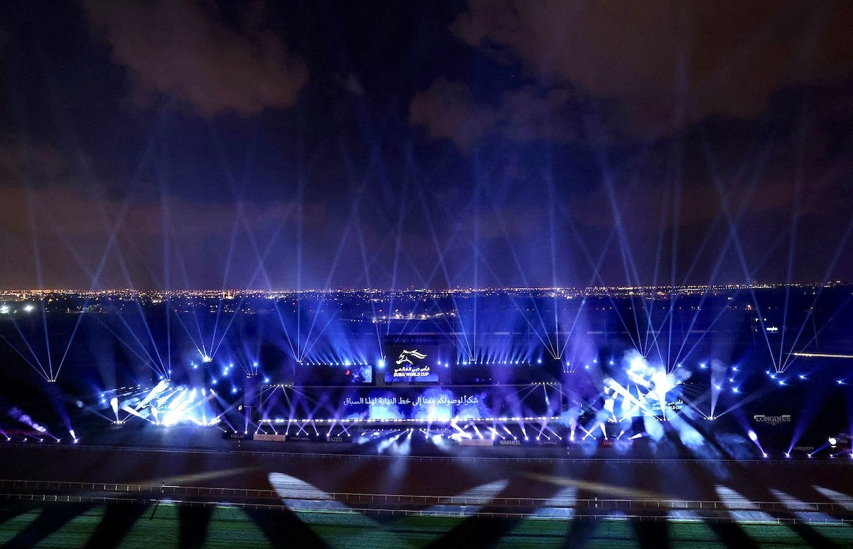 Proteus powers Aaron Russ lighting design for Dubai World Cup Closing Ceremony