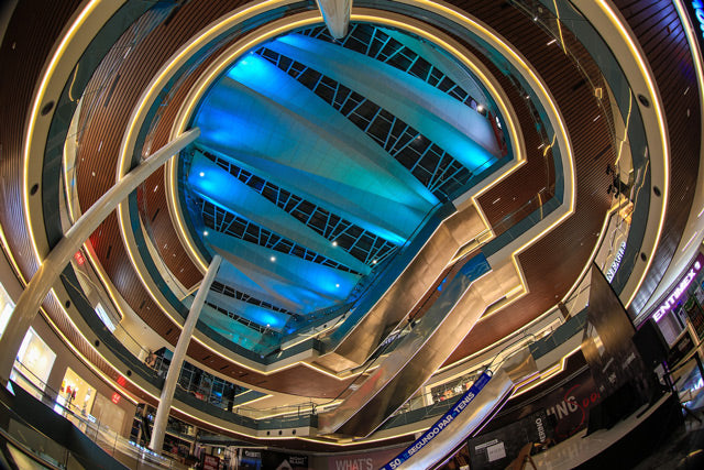 Elation Lighting Enhancement at Fashion Drive Shopping Center in Monterrey, Mexico
