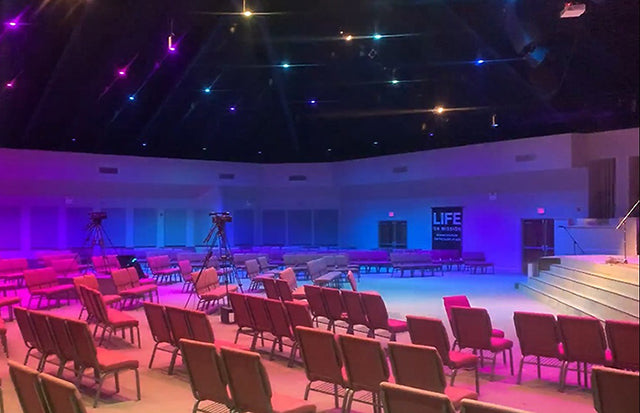 Elation house lighting solution gives Tennessee church a fresh new look