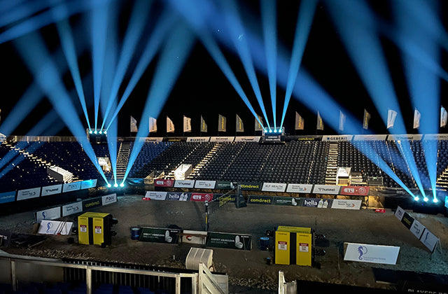 arsluminis lights German Beach Volleyball Championships with Elation Proteus