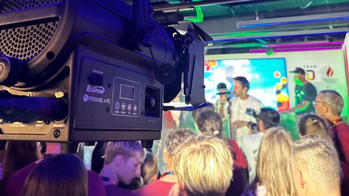 wige SOLUTIONS Relies on Camera-compatible Elation KL Fresnels at Paris Games