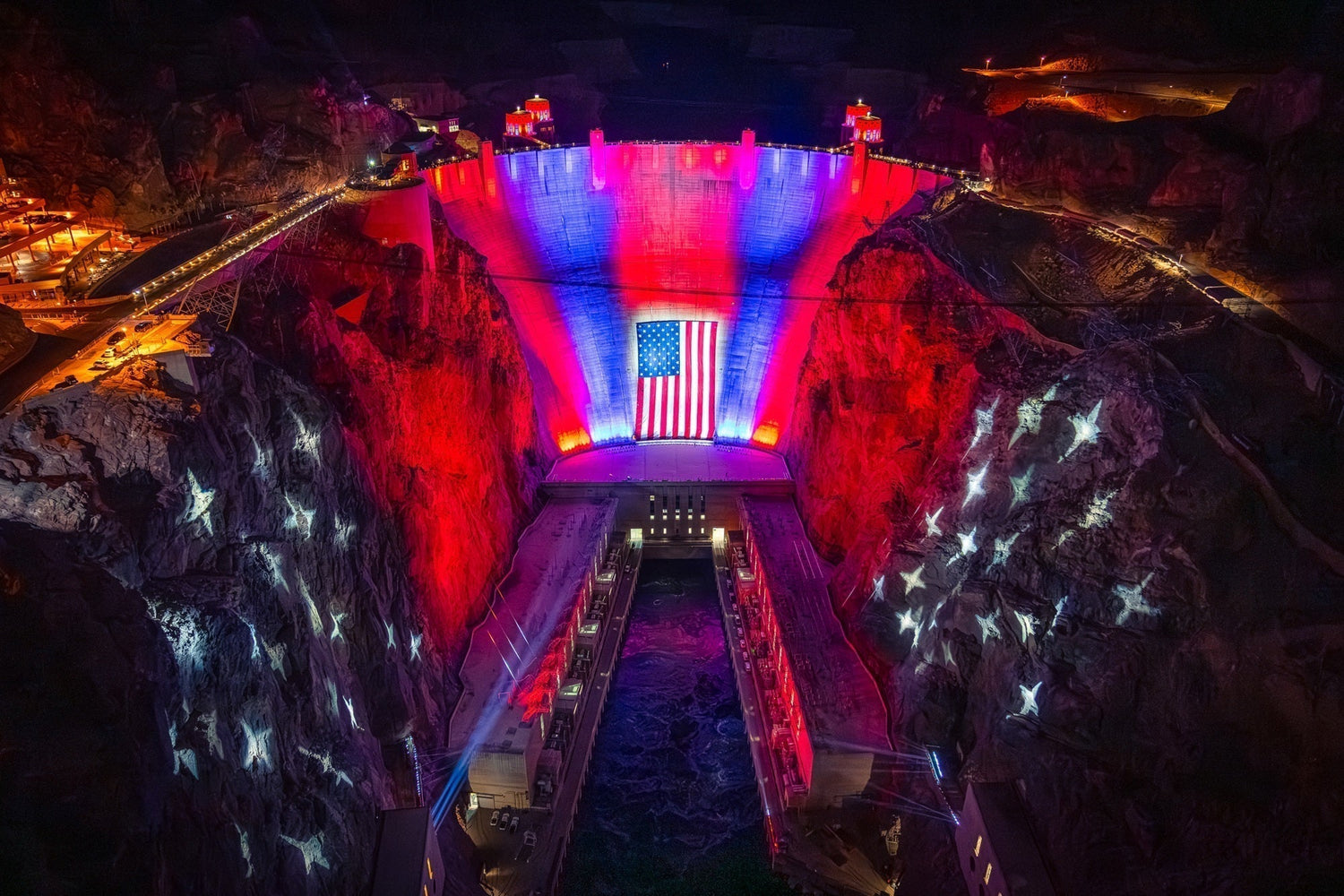 AG Production Services and The Activity Light Up Hoover Dam in Dazzling Patriotic Display with Elation Fixtures