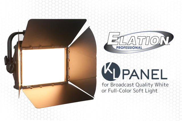 Elation KL Panel™ for broadcast-quality white or full-color soft light