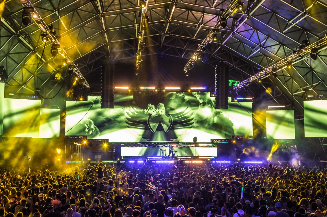 Troubador Stage at Life is Beautiful Festival Comes Alive with Elation Lighting
