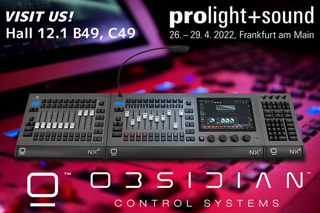 Obsidian Control Systems to highlight new portable lighting control solutions at Prolight + Sound 2022