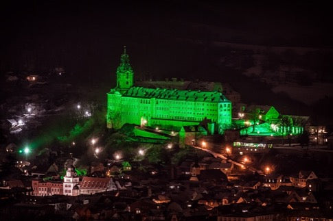 Heidecksburg Castle Goes Paladin™ Green for St. Patrick’s Day