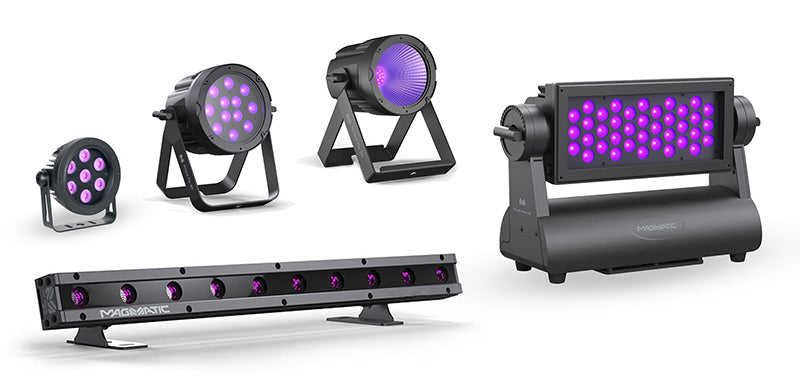 Outdoor-rated Prisma™ UV LED lighting series from Magmatic Atmospheric Effects