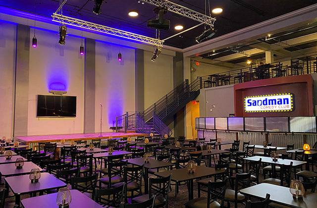 Versatile Elation rig covers acts and more at Sandman Comedy Club