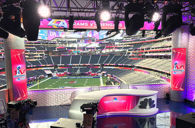 CT and LDG choose Elation broadcast lighting for Super Bowl sportscast booths
