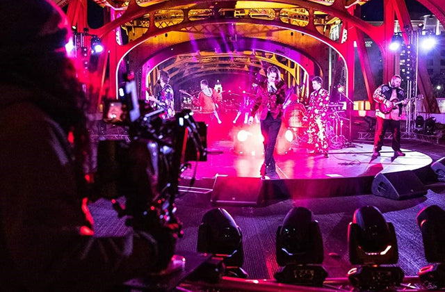 Elation lights for PPV concert on historic Sacramento Bridge