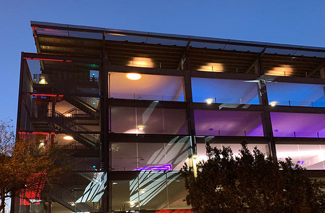 Lightswitch lights drive-thru sensory experience at Arizona State University with Elation