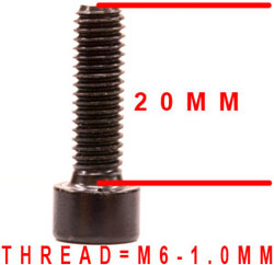 M6 1.0MM SCREW FOR ARENA ZOOM Q7IP