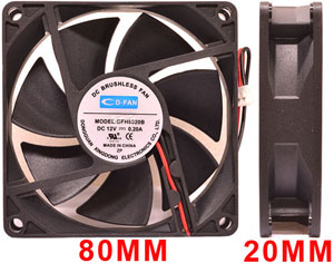 12vDC 0.20A FAN FOR ZCL 360I