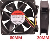 EF80202B1-R01C-G99 BASE FAN 2 DC24V 1.44