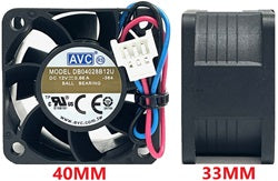 AJB1 DB04028B12U-364 DC 12V 0.66A FAN FO