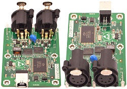PCBA W/5 PIN XLR FEMALE, USB FEMALE PORT