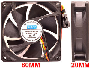 12VDC 0.15A FAN FOR SEVEN BATTEN 72