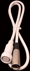 3.3FT WHITE XLR CABLE FOR SIXPAR 300WMG