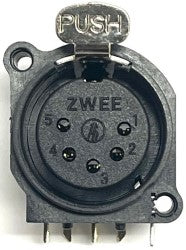 5PIN FEMALE DMX SOCKET FOR DMX-BRANCHX4