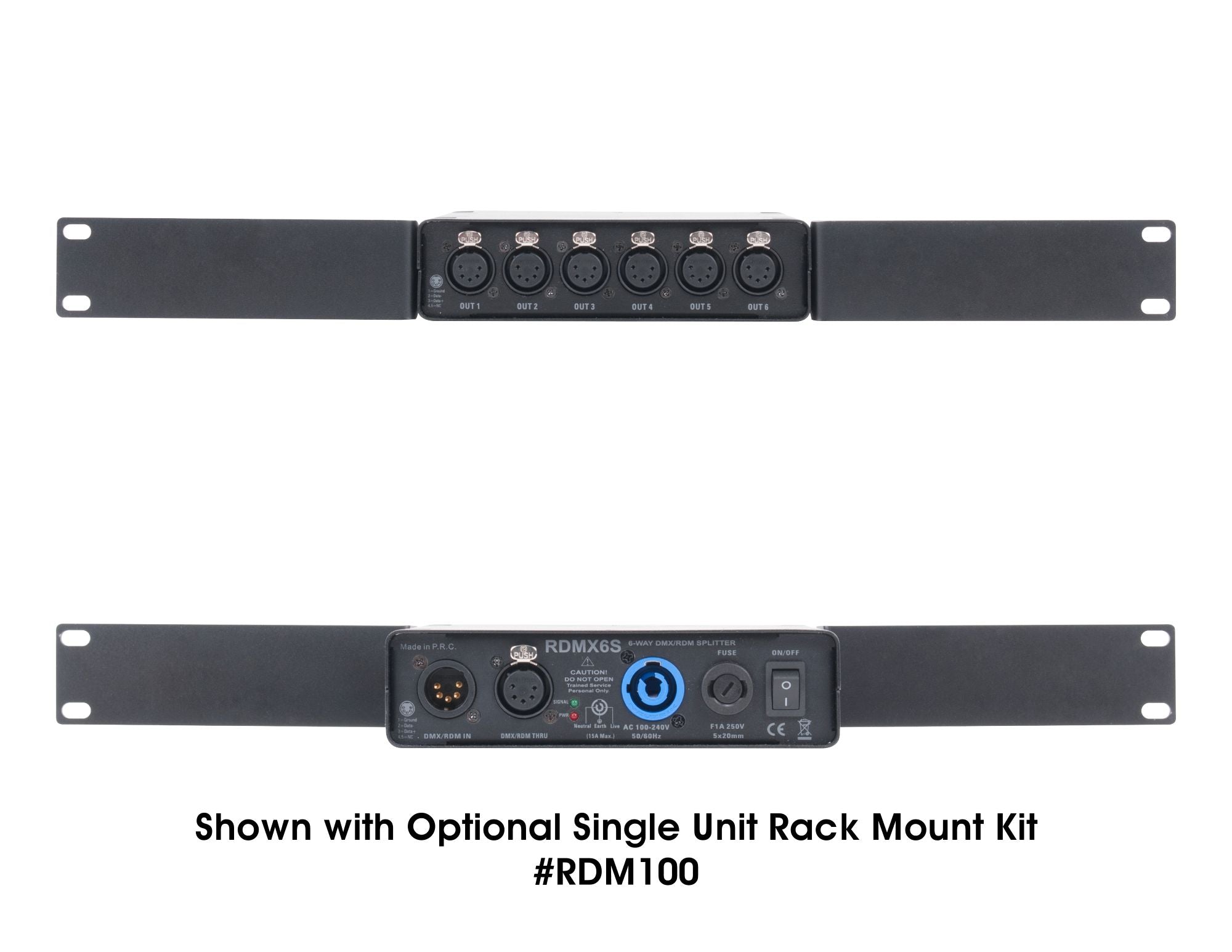 RDMX6S SINGLE UNIT RACK MOUNT KIT