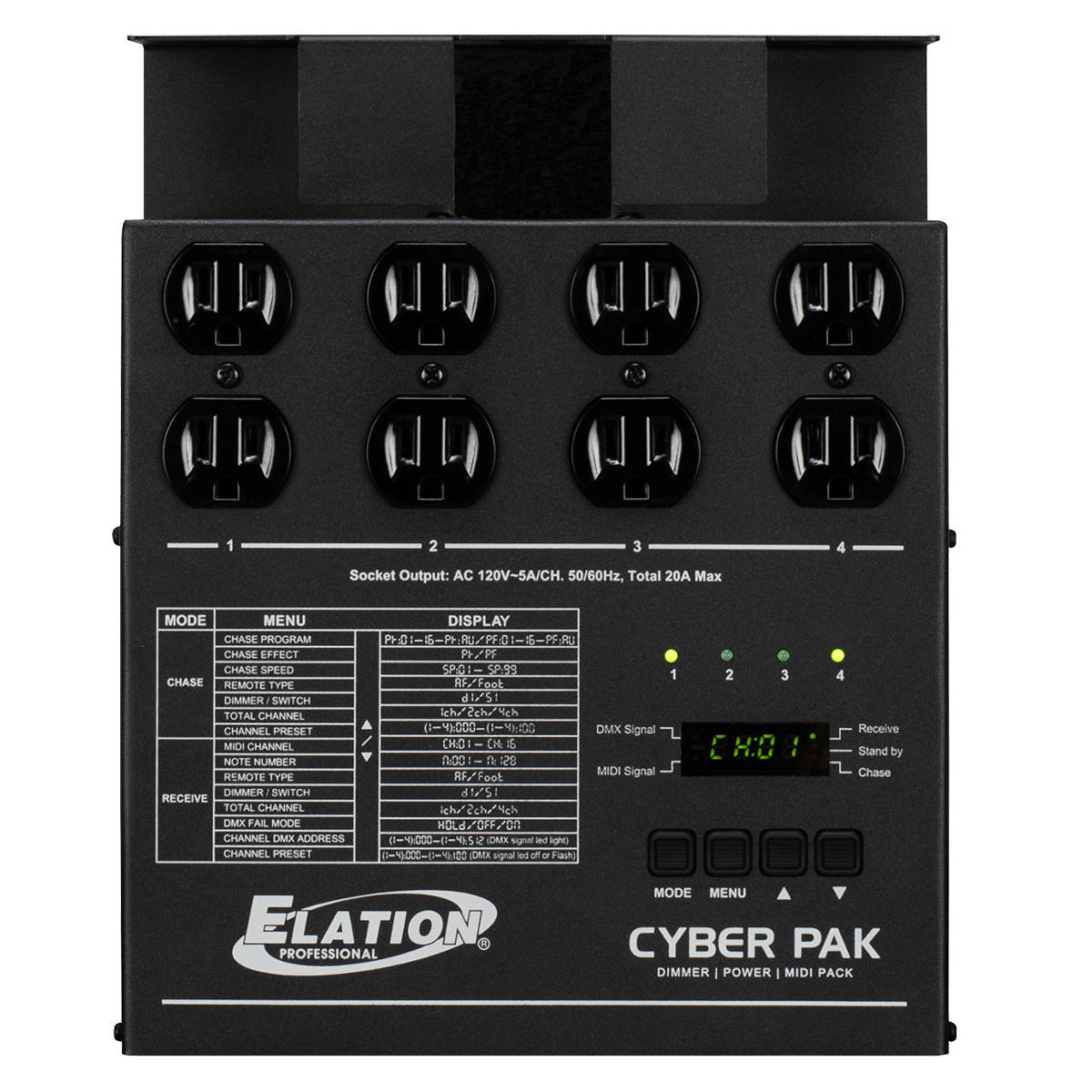 ELATION CYBER PAK イレーション ディマーパック 照明制御機器 CYBER PAK