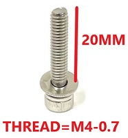 M4X20 STAINLESS STEEL SCREW FOR PROTEUS