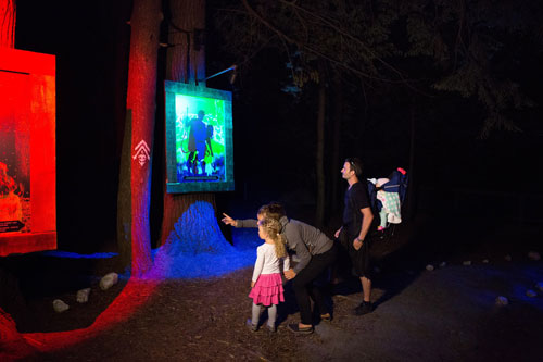 Elation SixPar Color Changers Help Create Visual Magic at Foresta Lumina in Quebec