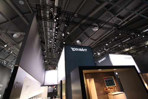 Elation White Light LED Fixtures Light Duravit Booth at ISH Trade Show in Frankfurt