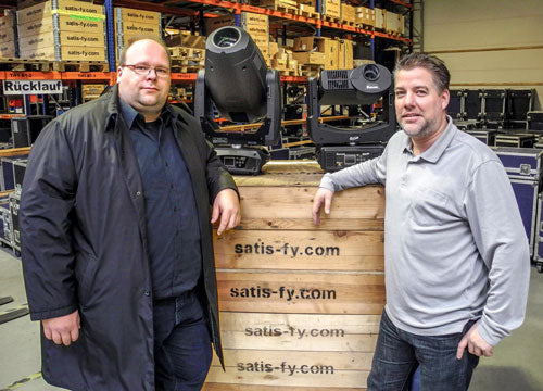 satis&fy Stock Elation Platinum FLX™ Hybrid Moving Head and EMOTION™ Digital Light