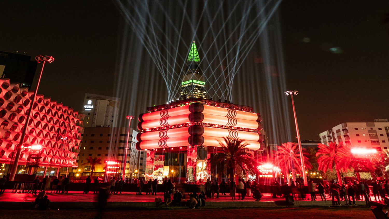 Over 250 Elation Proteus Illuminate Kingdom of Saudi Arabia Founding Day Art Installation