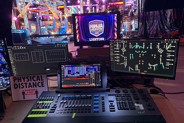 Elation lighting, Obsidian control on American Ninja Warrior Season 12
