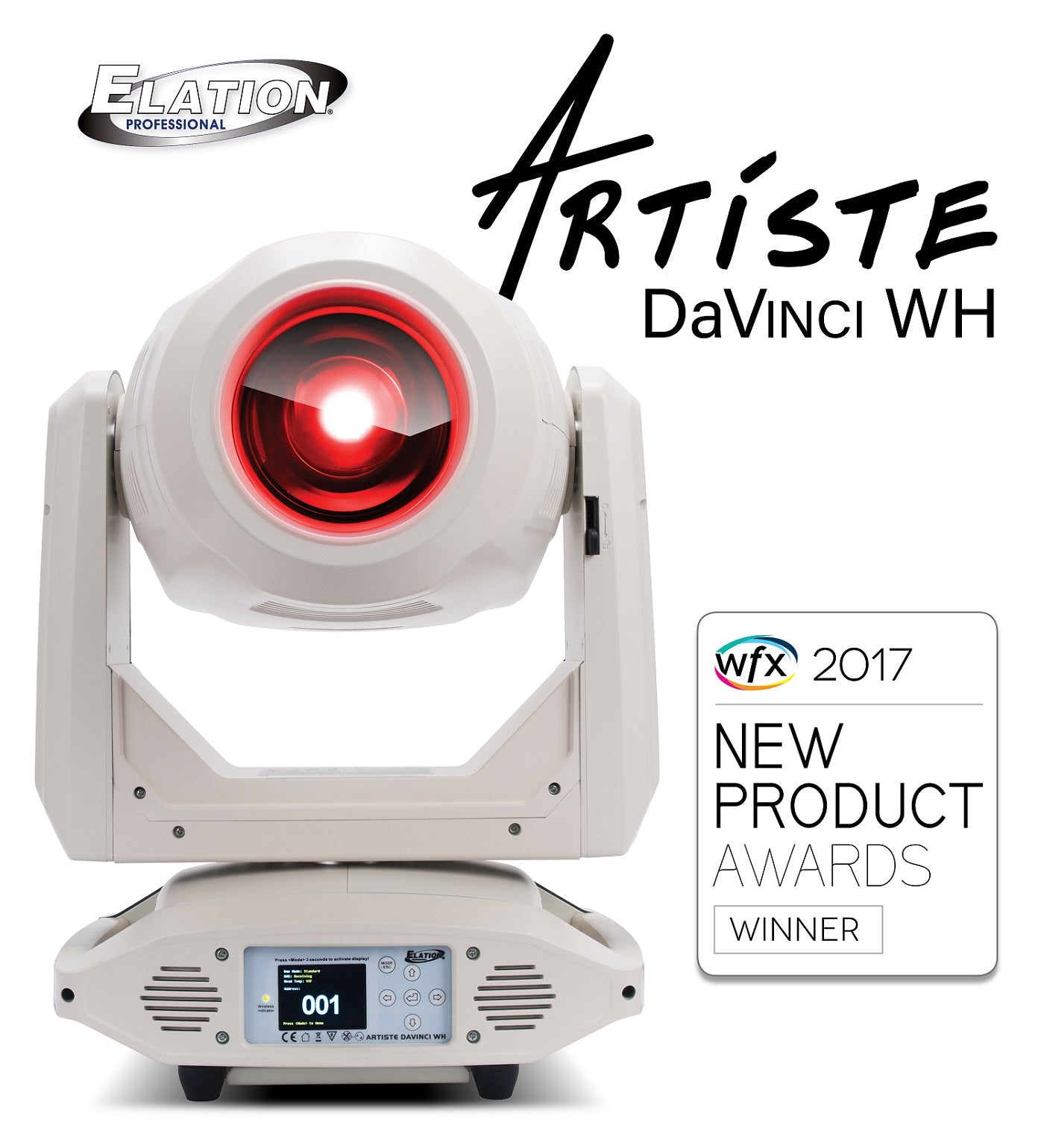 Artiste DaVinci WH™ Wins “Best Moving Light” Award at 2017 WFX