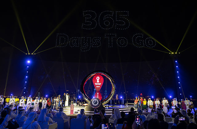 Elation assists on FIFA World Cup Qatar 2022™ Official Countdown Clock reveal