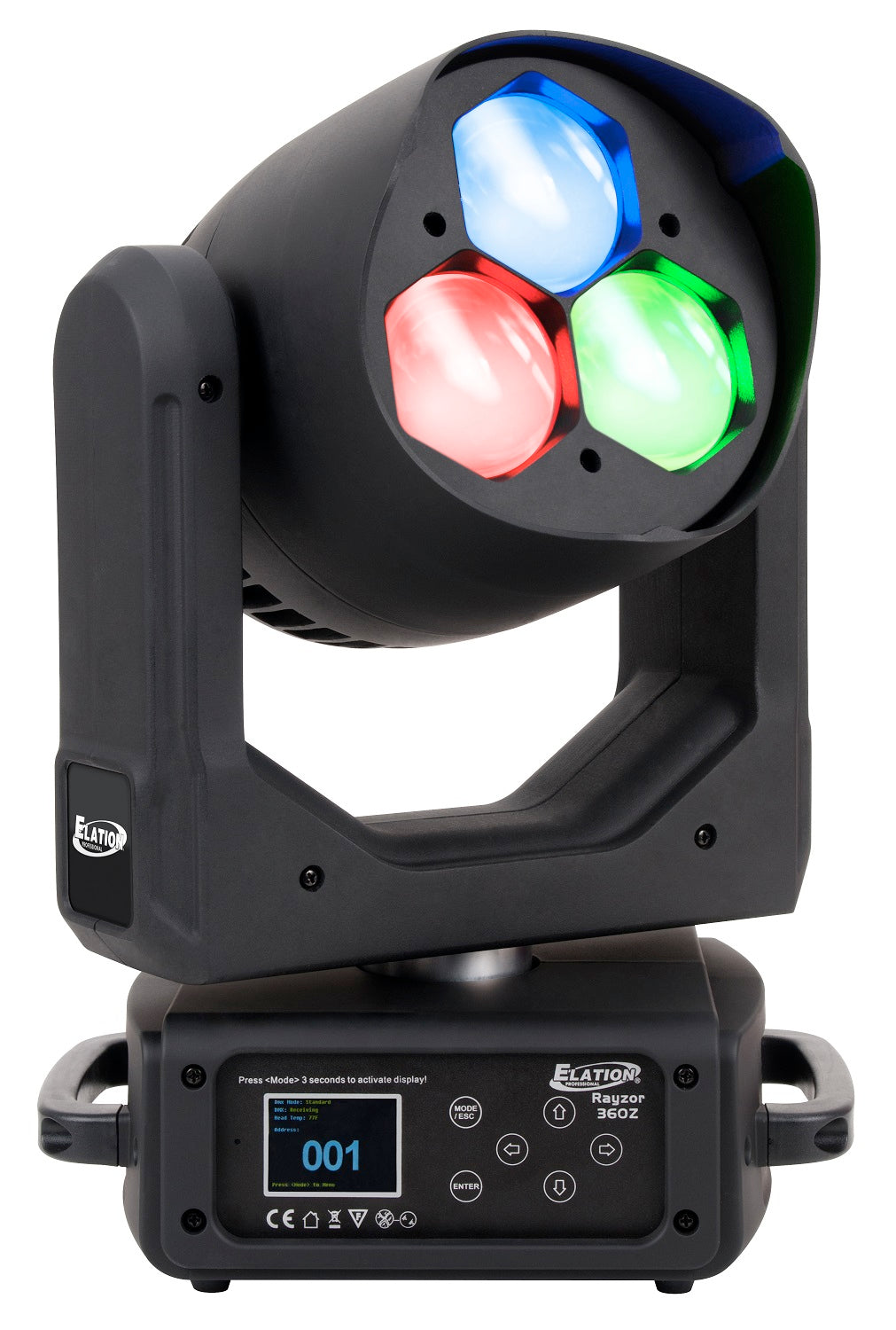 Compact Rayzor 360Z™ from Elation a High-Speed LED Beam/Wash Luminaire with Zoom