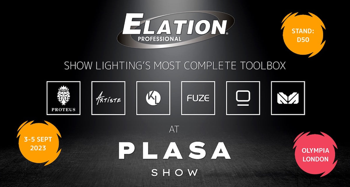 New Elation Proteus™, Fuze™ and KL™ to show at PLASA 2023