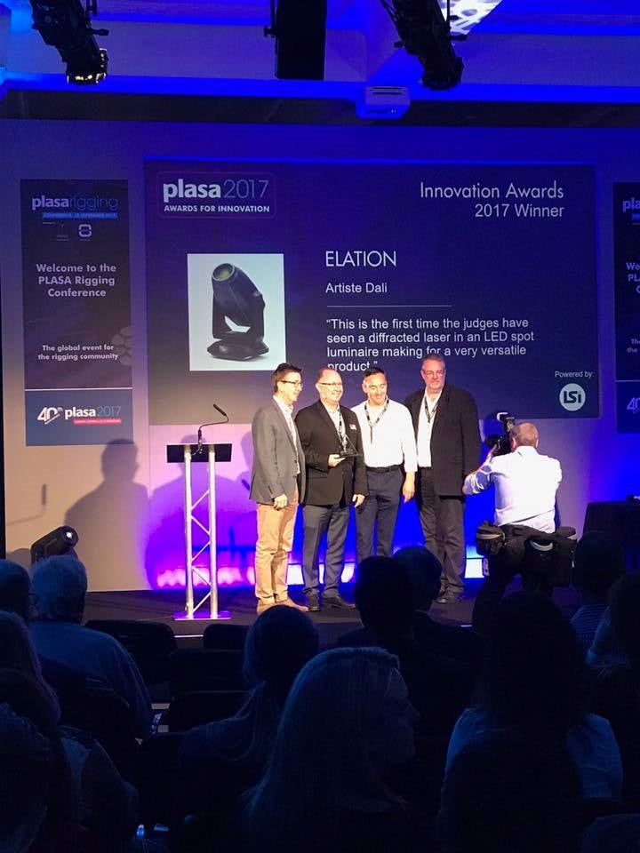 Artiste Dali™, Proteus Hybrid™ Innovation Award Winners at Exceptional PLASA Show for Elation