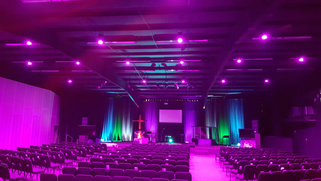 Oklahoma’s Vintage Church Upgrades Lighting with Elation Colour Pendant™
