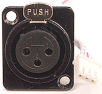 3PIN FEMALE XLR FOR SDC12, EZ KLING