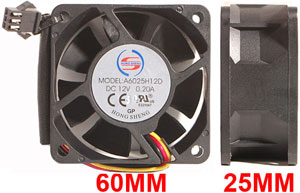 12vDC 0.20A FAN FOR PROTRON 3K COLOR