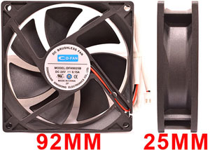 24vDC 0.15A FAN FOR FUZE WASH Z350