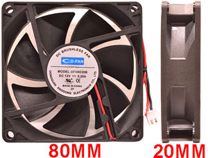 12V 0.20A FAN FOR FUZE WASH 575, KL FRES