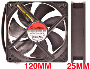 24V EEC0252B1-000C-G99 DC FAN FOR RAYZOR