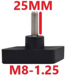 THREAD: M8-1.25 LENGTH 25MM KNOB FOR KL